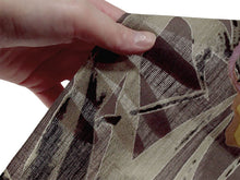 画像をギャラリービューアに読み込む, 浴衣 反物 知多木綿 お仕立て付き グレージュ 笹 花 手染め 日本製 自分サイズにお誂え