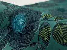 画像をギャラリービューアに読み込む, 浴衣 反物 知多木綿 お仕立て付き ピーコック 花 更紗 手染め 日本製 自分サイズにお誂え