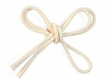 画像をギャラリービューアに読み込む, 帯揚げ帯締めセット 正絹 カジュアル向き 丸組 ブルー地ぼかし雲地紋 楊柳おびあげ×オフホワイトおびじめ レディース