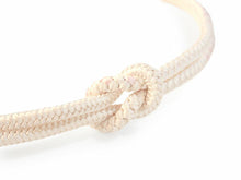 画像をギャラリービューアに読み込む, 帯揚げ帯締めセット 正絹 カジュアル向き 丸組 ブルー地ぼかし雲地紋 楊柳おびあげ×オフホワイトおびじめ レディース