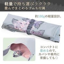 画像をギャラリービューアに読み込む, 防撥水 刺繍フラワーバッグ/長傘バッグ ブルー 紫陽花 軽量 シノワズリーモダン京都 生け花のお稽古や、長傘の持ち運びに 長さや幅を調整できるスナップ付き