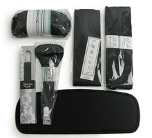 画像をギャラリービューアに読み込む, 着付け小物 セット 7点セット 喪服用 黒 帯枕 前板 マジックベルト 帯どめ 腰紐2本 コーリンベルト フラックフォーマル お葬式 法事 着付け小物 和装小物 着物 喪服 和服 女性 レディース sw