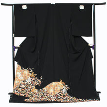 画像をギャラリービューアに読み込む, 【正絹黒留袖 未仕立て 仮絵羽 松竹梅と宝尽くし柄】礼装 黒留め袖 新品 お誂え 購入 販売 結婚式 既婚 五つ紋 家紋 フォーマル 【hzくち】