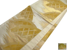 画像をギャラリービューアに読み込む, 袋帯 西陣織 フォーマル 正絹 金銀糸箔 シルバー地光悦垣 送料無料 名品 礼装 礼装用 着物 帯 和装 和服 女性 レディース 未使用 HZ