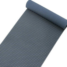 画像をギャラリービューアに読み込む, 【小紋 正絹 反物】着物 反物のみ 藍色地麻の葉繋ぎ小花柄【送料無料】【hzくお】