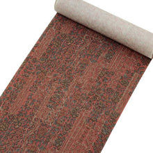 画像をギャラリービューアに読み込む, 【小紋 正絹 反物】着物 反物のみ レンガ色地更紗柄【送料無料】【hzわう】