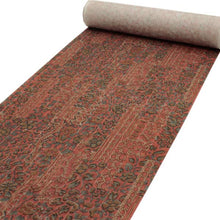 画像をギャラリービューアに読み込む, 【小紋 正絹 反物】着物 反物のみ レンガ色地更紗柄【送料無料】【hzわう】