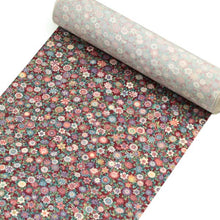 画像をギャラリービューアに読み込む, 【小紋 正絹 反物】着物 反物のみ 渋赤地菊尽くし柄【送料無料】【hzうく】