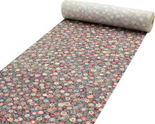 画像をギャラリービューアに読み込む, 【小紋 正絹 反物】着物 反物のみ 渋赤地菊尽くし柄【送料無料】【hzうく】