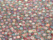 画像をギャラリービューアに読み込む, 【小紋 正絹 反物】着物 反物のみ 渋赤地菊尽くし柄【送料無料】【hzうく】