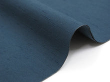 画像をギャラリービューアに読み込む, ■送料無料■メンズ洗える着物反物 お仕立て代込・裏地付き〜紬風無地・紺 No.8(mw-a)