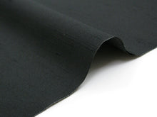 画像をギャラリービューアに読み込む, ■送料無料■メンズ洗える着物反物 お仕立て代込・裏地付き〜紬風無地・ブラック No.10(mw-a)