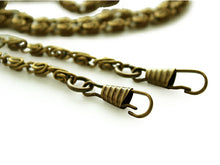 画像をギャラリービューアに読み込む, 【がま口バッグ 正絹紬 チェーン付き ピンクグレー色格子柄 5寸サイズ】 日本製 ガマ口バック シンプル がま口ポーチ カバン 鞄