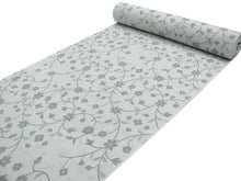 画像をギャラリービューアに読み込む, 洗える着物 夏着物 小紋 反物 東レ 夏用 紗 フルオーダー 仕立て付 グレーベージュ色唐草柄 kbくに 女性 レディース 送料無料 着物