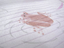 画像をギャラリービューアに読み込む, 帯揚げ 夏 絽 正絹 和装小物 おびあげ 紫地カエルに柳柄【メール便発送可能】