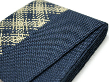 画像をギャラリービューアに読み込む, 【角帯 男性 浴衣帯】かく帯 メンズ ゆかた 男物 紺地チェック柄