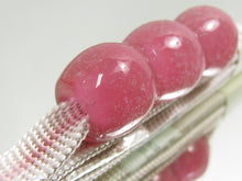 画像をギャラリービューアに読み込む, 五嶋紐 正絹三分紐 琉球ガラス 帯留 2点セット 薄ピンク 無形文化財 お洒落 三分紐 帯締め 絹 帯留め 和装小物 和装 和服 レディース 女性 着物 浴衣 omおと