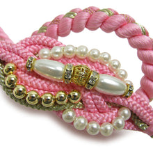 画像をギャラリービューアに読み込む, 帯締め 振袖用 成人式 正絹帯〆 帯飾り 丸組 おびじめ 和装 着物 きもの キモノ 明るいピンク色 ツイストパール No.7