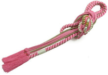 画像をギャラリービューアに読み込む, 帯締め 振袖用 成人式 正絹帯〆 帯飾り 丸組 おびじめ 和装 着物 きもの キモノ 明るいピンク色 ツイストパール No.7