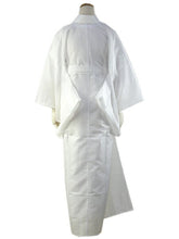 画像をギャラリービューアに読み込む, 長襦袢 夏 絽 洗える長襦袢 半衿付 白 S M L サイズ レディース 長じゅばん ポリエステル 夏用 和装小物 和服 女性用 ホワイト wgくに
