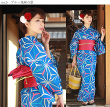 画像をギャラリービューアに読み込む, 浴衣 セット レディース 浴衣3点セット レトロ 女性浴衣リバーシブル 半幅帯 下駄 浴衣セット Sサイズ M L 2022 花火大会 夏祭り 大人 しっとり あす楽 レディースファッション セール対象外