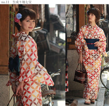 画像をギャラリービューアに読み込む, 浴衣 セット レディース 7点 セット S M L サイズ 11柄 浴衣 帯 下駄 着付け小物 送料無料 作り帯 変更可能 浴衣 セット 2022 レトロ 大人 古典柄 初心者 フルセット デビュー ビギナー 浴衣セット 浴衣 花火大会 夏祭り 女性 ゆかた