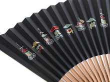 画像をギャラリービューアに読み込む, 【扇子 男性用 単品 黒地祇園祭柄】 センス せんす メンズ 紳士 男物【y2ふお】【45】