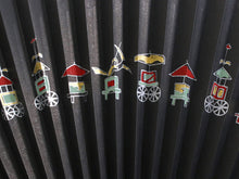 画像をギャラリービューアに読み込む, 【扇子 男性用 単品 黒地祇園祭柄】 センス せんす メンズ 紳士 男物【y2ふお】【45】