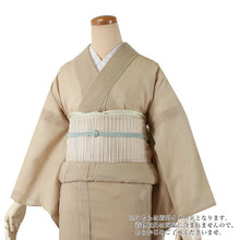 画像をギャラリービューアに読み込む, 【色無地 洗える着物 縦紗 M Lサイズ ベージュ色】夏用 仕立上がり プレタ レディース 女性 着物 ポリエステル きもの kimono キモノ 礼装 フォーマル 夏着物 送料無料
