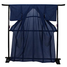 画像をギャラリービューアに読み込む, 【色無地 洗える着物 縦紗 M Lサイズ 濃紺色】夏用 仕立上がり プレタ レディース 女性 着物 ポリエステル きもの kimono キモノ 礼装 フォーマル 夏着物 送料無料