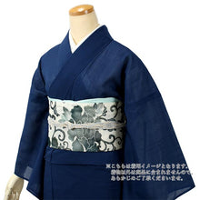 画像をギャラリービューアに読み込む, 【色無地 洗える着物 縦紗 M Lサイズ 濃紺色】夏用 仕立上がり プレタ レディース 女性 着物 ポリエステル きもの kimono キモノ 礼装 フォーマル 夏着物 送料無料