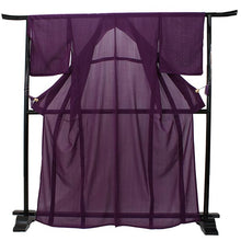 画像をギャラリービューアに読み込む, 【色無地 洗える着物 縦紗 M Lサイズ 葡萄紫色】夏用 仕立上がり プレタ レディース 女性 着物 ポリエステル きもの kimono キモノ 礼装 フォーマル 夏着物 送料無料