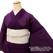 画像をギャラリービューアに読み込む, 【色無地 洗える着物 縦紗 M Lサイズ 葡萄紫色】夏用 仕立上がり プレタ レディース 女性 着物 ポリエステル きもの kimono キモノ 礼装 フォーマル 夏着物 送料無料