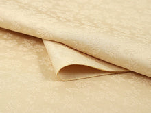 画像をギャラリービューアに読み込む, 東レシルック色無地 着物 反物 薄クリーム 薄黄色 フルオーダー お仕立て付き 紋意匠 四季の花草 柄地紋 女性 レディース 洗える着物 袷 単衣 きもの 和装 和服 羽織 コート【No.602】 送料無料