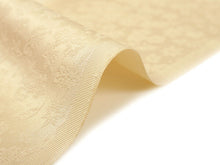 画像をギャラリービューアに読み込む, 東レシルック色無地 着物 反物 薄クリーム 薄黄色 フルオーダー お仕立て付き 紋意匠 四季の花草 柄地紋 女性 レディース 洗える着物 袷 単衣 きもの 和装 和服 羽織 コート【No.602】 送料無料