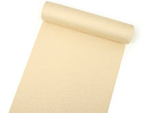 画像をギャラリービューアに読み込む, 東レシルック色無地 着物 反物 薄クリーム 薄黄色 フルオーダー お仕立て付き 紋意匠 四季の花草 柄地紋 女性 レディース 洗える着物 袷 単衣 きもの 和装 和服 羽織 コート【No.602】 送料無料