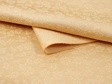 画像をギャラリービューアに読み込む, 東レシルック色無地 着物 反物 クリームイエロー 黄色 フルオーダー お仕立て付き 紋意匠 四季の花草 柄地紋 女性 レディース 洗える着物 袷 単衣 きもの 和装 和服 羽織 コート【No.603】