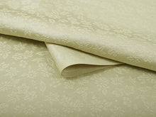 画像をギャラリービューアに読み込む, 東レシルック色無地 着物 反物 薄抹茶 薄黄緑色 フルオーダー お仕立て付き 紋意匠 四季の花草 柄地紋 女性 レディース 洗える着物 袷 単衣 きもの 和装 和服 羽織 コート【No.605】