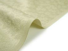 画像をギャラリービューアに読み込む, 東レシルック色無地 着物 反物 薄抹茶 薄黄緑色 フルオーダー お仕立て付き 紋意匠 四季の花草 柄地紋 女性 レディース 洗える着物 袷 単衣 きもの 和装 和服 羽織 コート【No.605】