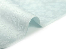 画像をギャラリービューアに読み込む, 東レシルック色無地 着物 反物 淡水色 淡ブルー色 フルオーダー お仕立て付き 紋意匠 四季の花草 柄地紋 女性 レディース 洗える着物 袷 単衣 きもの 和装 和服 羽織 コート【No.606】