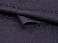 画像をギャラリービューアに読み込む, 東レシルック色無地 着物 反物 濃紫 茄子紺色 フルオーダー お仕立て付き 紋意匠 四季の花草 柄地紋 女性 レディース 洗える着物 袷 単衣 きもの 和装 和服 羽織 コート【No.612】