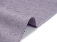 画像をギャラリービューアに読み込む, 東レシルック色無地 着物 反物 渋薄紫 藤色 フルオーダー お仕立て付き 紋意匠 四季の花草 柄地紋 女性 レディース 洗える着物 袷 単衣 きもの 和装 和服 羽織 コート【No.613】