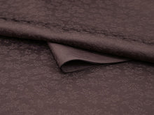 画像をギャラリービューアに読み込む, 東レシルック色無地 着物 反物 パープルブラウン フルオーダー お仕立て付き 紋意匠 四季の花草 柄地紋 女性 レディース 洗える着物 袷 単衣 きもの 和装 和服 羽織 コート【No.615】