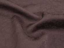 画像をギャラリービューアに読み込む, 東レシルック色無地 着物 反物 パープルブラウン フルオーダー お仕立て付き 紋意匠 四季の花草 柄地紋 女性 レディース 洗える着物 袷 単衣 きもの 和装 和服 羽織 コート【No.615】