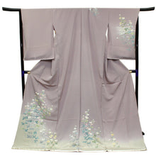 画像をギャラリービューアに読み込む, 【正絹訪問着 未仕立て 仮絵羽 薄渋紫地薄抹茶ぼかしに菊模様】 結婚式 新品 色 販売 購入 礼装 既婚 フォーマル 七五三 パーティ 入学式 卒業式 お宮参り【hzラオ】【送料無料】