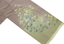 画像をギャラリービューアに読み込む, 【正絹訪問着 未仕立て 仮絵羽 薄渋紫地薄抹茶ぼかしに菊模様】 結婚式 新品 色 販売 購入 礼装 既婚 フォーマル 七五三 パーティ 入学式 卒業式 お宮参り【hzラオ】【送料無料】