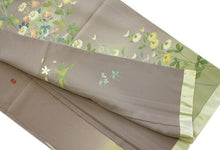 画像をギャラリービューアに読み込む, 【正絹訪問着 未仕立て 仮絵羽 薄渋紫地薄抹茶ぼかしに菊模様】 結婚式 新品 色 販売 購入 礼装 既婚 フォーマル 七五三 パーティ 入学式 卒業式 お宮参り【hzラオ】【送料無料】