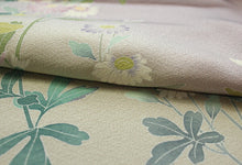 画像をギャラリービューアに読み込む, 【正絹訪問着 未仕立て 仮絵羽 薄渋紫地薄抹茶ぼかしに菊模様】 結婚式 新品 色 販売 購入 礼装 既婚 フォーマル 七五三 パーティ 入学式 卒業式 お宮参り【hzラオ】【送料無料】