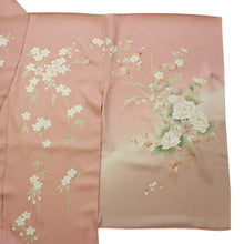 画像をギャラリービューアに読み込む, 【正絹訪問着 未仕立て 仮絵羽 桃色ぼかし地四季の花模様】 結婚式 新品 色 販売 購入 礼装 既婚 フォーマル 七五三 パーティ 入学式 卒業式 お宮参り【hz】【送料無料】