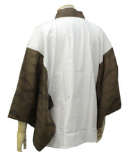 画像をギャラリービューアに読み込む, メンズ 半襦袢 茶色網格子柄袖 洗える襦袢 男性用 半襦袢 メンズ 袷・単衣用 新品 仕立て上り 半じゅばん メンズ 男物 紳士用 M/L/LL